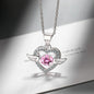 D Color 1 Carat Moissanite Teardrop Pendant Necklace for Women – S925 Sterling Silver Pt950 Chain | Elegant Wedding Jewelry Gift
