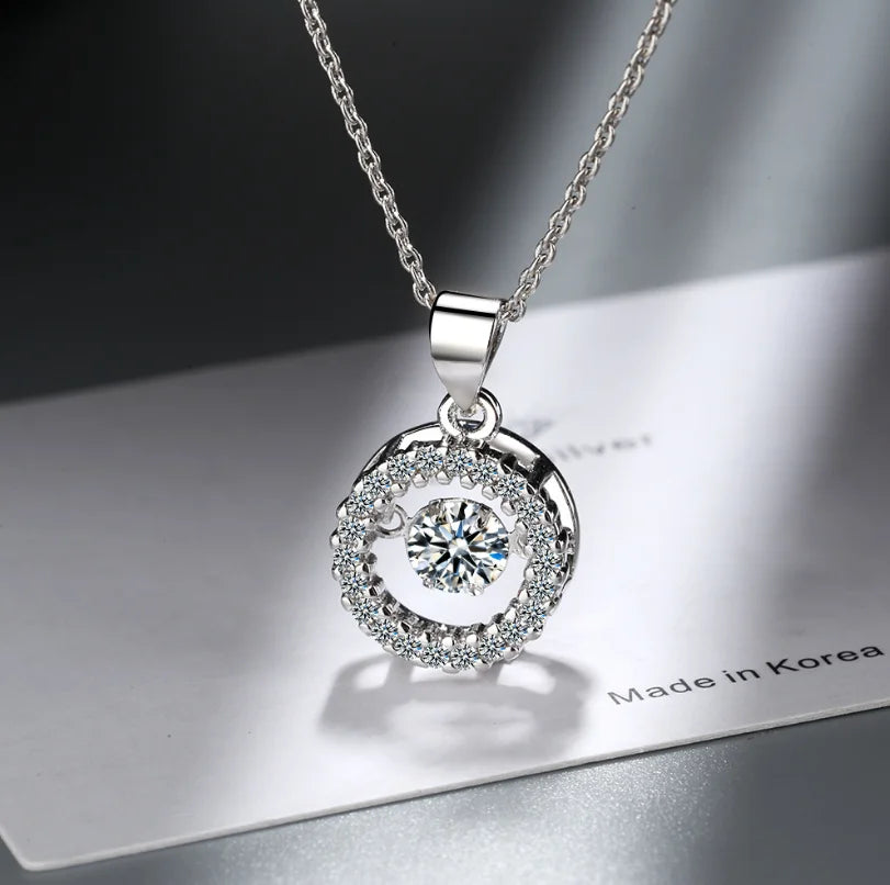 D Color 1 Carat Moissanite Teardrop Pendant Necklace for Women – S925 Sterling Silver Pt950 Chain | Elegant Wedding Jewelry Gift